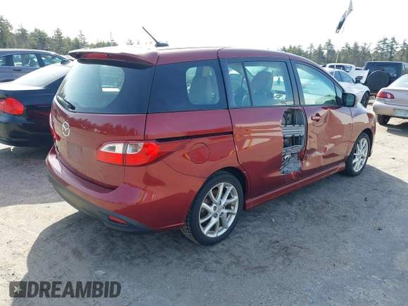 2012 Mazda 5 Grand Touring with VIN JM1CW2DL3C0144402, listed as a IAAI auction lot 41923524 with 150,584 mi miles and . Bid and sale history available at DreamBid. Image 4.