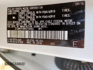 2017 Lexus GX 460 с VIN JTJBM7FX8H5154462, выставлен на аукционе Copart как лот 63524105 с пробегом 109 934 миль миль и Списание • Salvage title. История ставок и продаж доступна на DreamBid. Изображение 12.