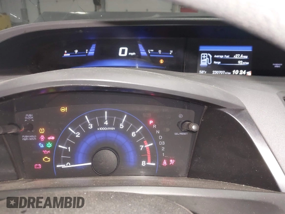 2012 Honda Civic EX with VIN 2HGFB2F81CH301455, listed as a IAAI auction lot 42008205 with 230,707 mi miles and . Bid and sale history available at DreamBid. Image 7.