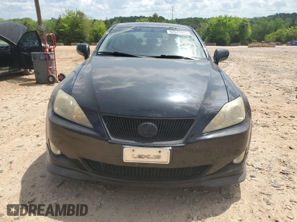 2006 Lexus IS 250 with VIN JTHBK262062006027, listed as a Copart auction lot 52679345 with 232,564 mi miles and Salvage Title. Bid and sale history available at DreamBid. Image 5.