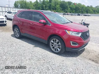 2015 Ford Edge Titanium z VIN 2FMTK4K80FBB11233, wystawiony jako IAAI lot #42166947 z przebiegiem 98 929 mil mil oraz . Historia ofert i sprzedaży dostępna na DreamBid. Obrazek 1.