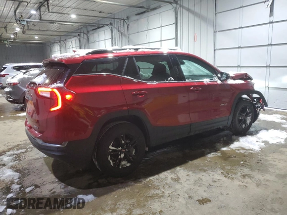 2024 GMC Terrain AT4 with VIN 3GKALYEG2RL275535, listed as a Copart auction lot 44795035 with 10,811 mi miles and Salvage Title. Bid and sale history available at carsss.com. Image 3.