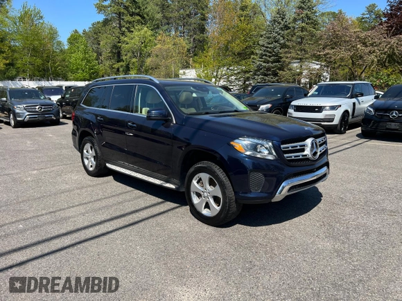 2017 Mercedes-Benz GLS 450 with VIN 4JGDF6EE2HA759791, listed as a Copart auction lot 56986545 with 126,018 mi miles and Clean Title. Bid and sale history available at DreamBid. Image 1.