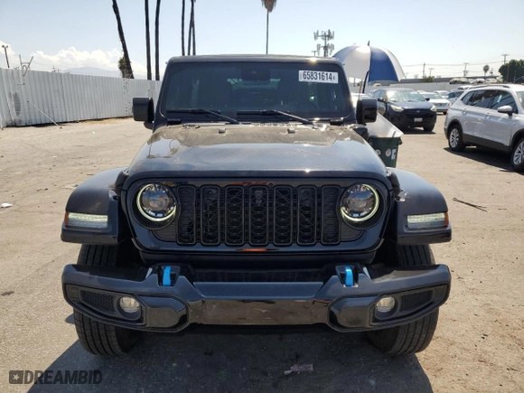 2024 Jeep Wrangler 4xe High Altitude with VIN 1C4RJXU69RW205967, listed as a Copart auction lot 65831614 with 1,256 mi miles and Salvage Title. Bid and sale history available at carsss.com. Image 5.