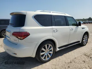 2014 Infiniti QX80 with VIN JN8AZ2NE5E9063225, listed as a Copart auction lot 56323385 with 172,135 mi miles and Clean title. Bid and sale history available at DreamBid. Image 3.