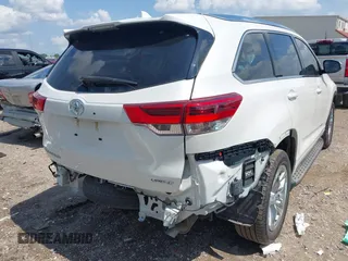2017 Toyota Highlander Limited with VIN 5TDYZRFH4HS230188, listed as a IAAI auction lot 42382821 with 58,655 mi miles and . Bid and sale history available at DreamBid. Image 6.