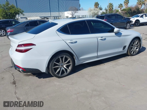 2022 Genesis G70 2.0T z VIN KMTG34TA4NU089493, wystawiony jako IAAI lot #41865826 z przebiegiem 36 366 mil mil oraz . Historia ofert i sprzedaży dostępna na DreamBid. Obrazek 4.