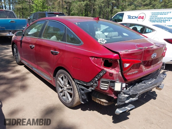 2015 Hyundai Sonata Sport with VIN 5NPE34AB6FH079884, listed as a IAAI auction lot 42045304 with 151,692 mi miles and . Bid and sale history available at carsss.com. Image 3.