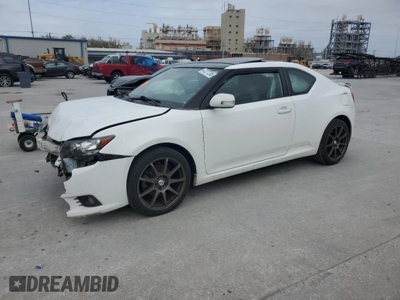 2012 Scion tC with VIN JTKJF5C78C3030027, listed as a Copart auction lot 47277245 with 0 mi miles and Salvage Title. Bid and sale history available at carsss.com. Image 1.
