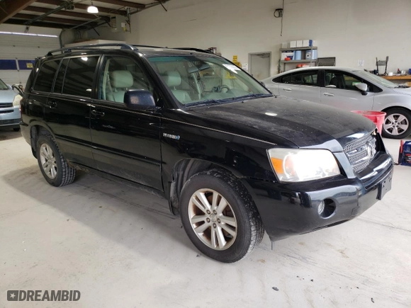 2006 Toyota Highlander Hybrid with VIN JTEEW21A260024618, listed as a Copart auction lot 54073035 with 237,496 mi miles and Clean Title. Bid and sale history available at carsss.com. Image 4.