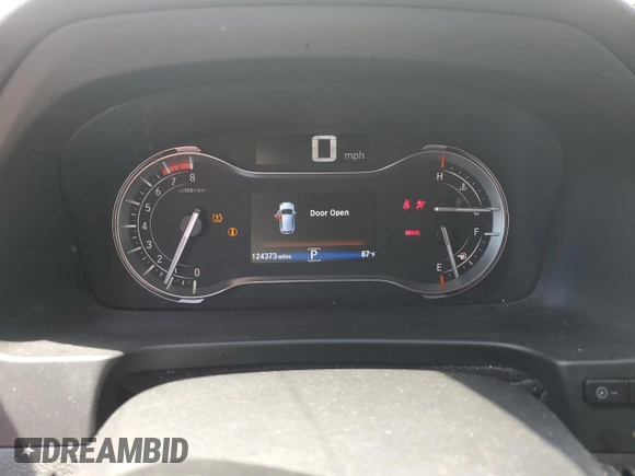 2018 Honda Pilot EX-L with VIN 5FNYF6H54JB013986, listed as a Copart auction lot 60743165 with 124,373 mi miles and Salvage title. Bid and sale history available at DreamBid. Image 9.