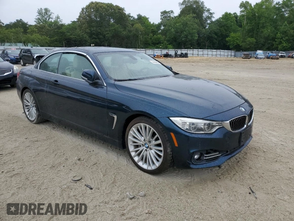 2014 BMW 4 Series 435i with VIN WBA3T3C53EP737301, listed as a Copart auction lot 57352985 with Not provided miles and Salvage title. Bid and sale history available at DreamBid. Image 4.