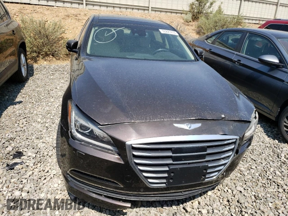 2015 Hyundai Genesis 3.8L with VIN KMHGN4JE6FU073937, listed as a Copart auction lot 55221414 with 51,771 mi miles and Salvage Title. Bid and sale history available at carsss.com. Image 5.