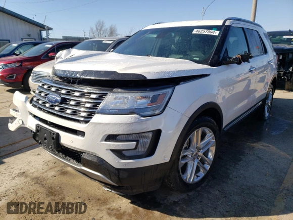 2016 Ford Explorer Limited z VIN 1FM5K8FH7GGD11109, wystawiony jako Copart lot #46257504 z przebiegiem 32 893 mil mil oraz Szkoda całkowita • Salvage title. Historia ofert i sprzedaży dostępna na DreamBid. Obrazek 1.