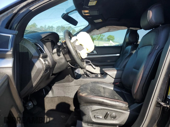 2017 Ford Explorer Sport with VIN 1FM5K8GT3HGE02494, listed as a Copart auction lot 52306555 with 106,960 mi miles and Salvage title. Bid and sale history available at DreamBid. Image 7.