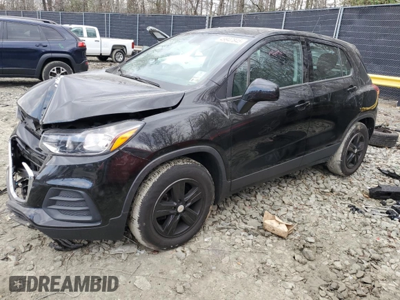 2020 Chevrolet Trax LS with VIN KL7CJKSB7LB061078, listed as a Copart auction lot 49947845 with 56,965 mi miles and Salvage Title. Bid and sale history available at DreamBid. Image 1.