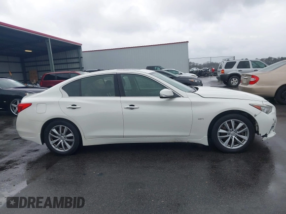 2017 Infiniti Q50 2.0t with VIN JN1CV7AR0HM681482, listed as a IAAI auction lot 41734242 with 228,838 mi miles. Bid and sale history available at carsss.com. Image 13.