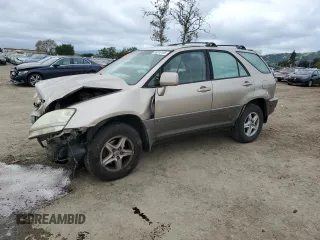 2002 Lexus RX 300 with VIN JTJHF10U020265222, listed as a Copart auction lot 53316165 with 265,841 mi miles and Salvage Title. Bid and sale history available at carsss.com. Image 1.