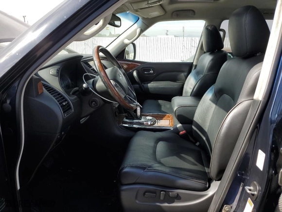 2018 Infiniti QX80 with VIN JN8AZ2NF3J9660604, listed as a Copart auction lot 52413665 with 0 mi miles and Salvage Title. Bid and sale history available at carsss.com. Image 7.