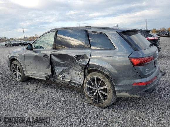2022 Audi Q7 Komfort with VIN WA1BXBF78ND007843, listed as a Copart auction lot 77568464 with 44,041 mi miles and Salvage Title. Bid and sale history available at carsss.com. Image 2.