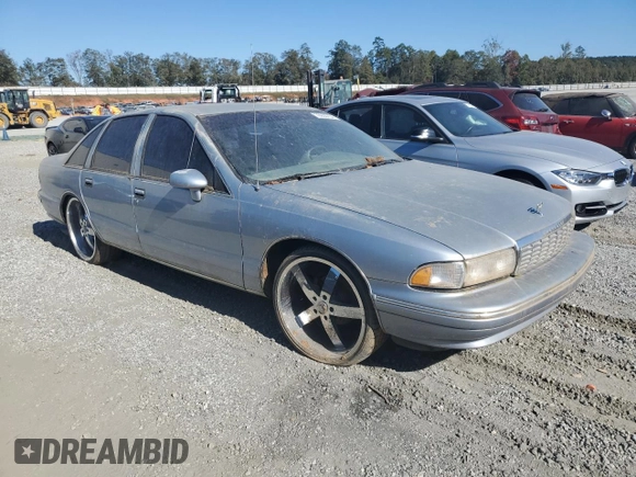 1994 Chevrolet Caprice z VIN 1G1BL52W4RR114969, wystawiony jako Copart lot #76950754 z przebiegiem Nie podano mil oraz Szkoda całkowita • Salvage title. Historia ofert i sprzedaży dostępna na DreamBid. Obrazek 4.