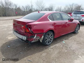 2013 Lexus GS 350 with VIN JTHCE1BL6D5015637, listed as a IAAI auction lot 42059657 with 210,472 mi miles. Bid and sale history available at carsss.com. Image 4.