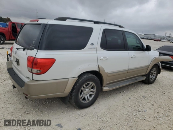 2005 Toyota Sequoia Limited with VIN 5TDZT38A85S260745, listed as a Copart auction lot 85865544 with Not Provided miles and Salvage Title. Bid and sale history available at DreamBid. Image 3.