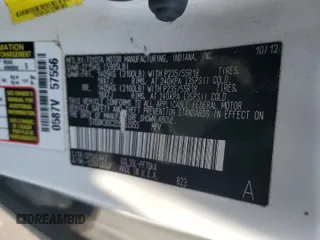 2013 Toyota Sienna XLE with VIN 5TDDK3DC2DS052055, listed as a Copart auction lot 89364395 with 219,670 mi miles and Non Repairable. Bid and sale history available at DreamBid. Image 13.