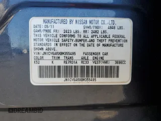 2011 Infiniti G37 x with VIN JN1CV6ARXBM355495, listed as a Copart auction lot 49238255 with Not Provided miles and Clean Title. Bid and sale history available at carsss.com. Image 12.