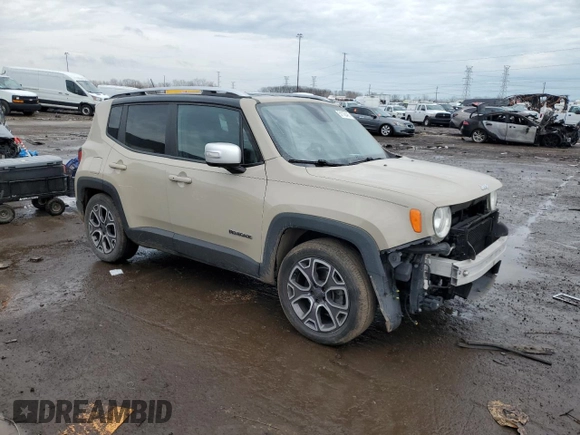 2015 Jeep Renegade Limited with VIN ZACCJADT1FPB48438, listed as a Copart auction lot 51163425 with 125,877 mi miles and Clean Title. Bid and sale history available at DreamBid. Image 4.