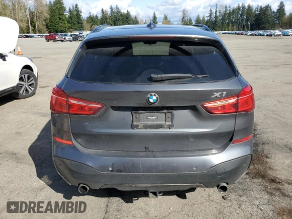 2016 BMW X1 xDrive28i with VIN WBXHT3C36G5E48019, listed as a Copart auction lot 51843235 with 95,711 mi miles and Salvage Title. Bid and sale history available at carsss.com. Image 6.