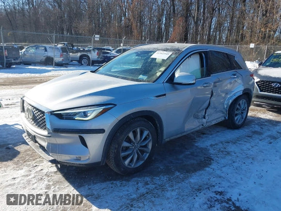 2019 Infiniti QX50 Essential with VIN 3PCAJ5M36KF146085, listed as a IAAI auction lot 41362549 with 73,383 mi miles and . Bid and sale history available at DreamBid. Image 17.