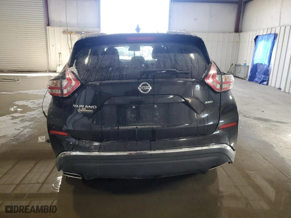 2017 Nissan Murano SL with VIN 5N1AZ2MHXHN149502, listed as a Copart auction lot 46047665 with 0 mi miles and Non Repairable. Bid and sale history available at carsss.com. Image 6.