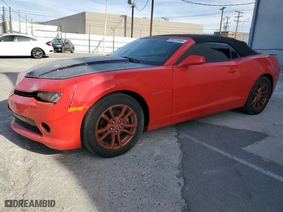 2015 Chevrolet Camaro LT with VIN 2G1FD3D3XF9111022, listed as a Copart auction lot 89331845 with 132,386 mi miles and Clean Title. Bid and sale history available at carsss.com. Image 1.