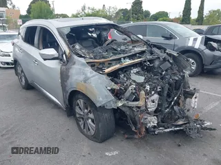 2015 Nissan Murano Platinum with VIN 5N1AZ2MG0FN236491, listed as a IAAI auction lot 42184104 with Not provided miles and . Bid and sale history available at DreamBid. Image 1.