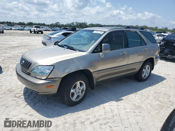 2002 Lexus RX 300 z VIN JTJHF10U220275170, wystawiony jako Copart lot #74442794 z przebiegiem Nie podano mil oraz Szkoda całkowita • Salvage title. Historia ofert i sprzedaży dostępna na DreamBid. Obrazek 1.