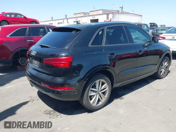 2017 Audi Q3 Premium with VIN WA1BCCFS2HR006765, listed as a IAAI auction lot 42526881 with 100,251 mi miles and . Bid and sale history available at DreamBid. Image 4.