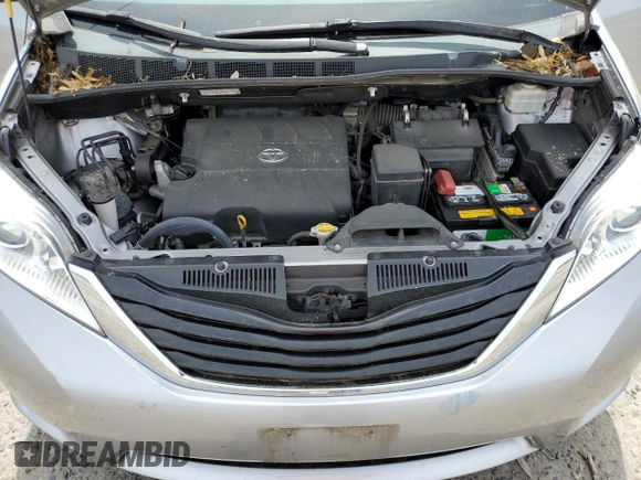 2012 Toyota Sienna LE AAS with VIN 5TDKK3DC8CS224045, listed as a Copart auction lot 54442985 with 54,184 mi miles and Salvage Title. Bid and sale history available at DreamBid. Image 12.