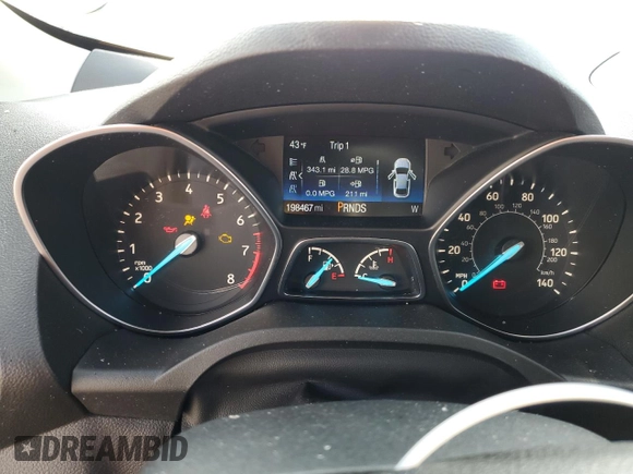 2018 Ford Escape S with VIN 1FMCU0F7XJUA08358, listed as a Copart auction lot 44035535 with 198,467 mi miles and Salvage title. Bid and sale history available at DreamBid. Image 9.