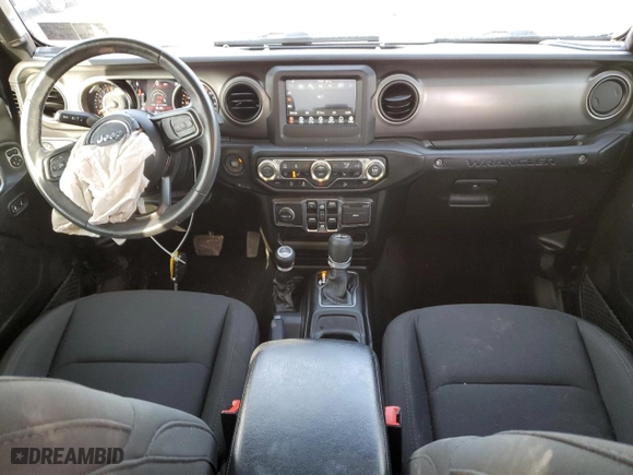 2019 Jeep Wrangler Unlimited Sport with VIN 1C4HJXDG2KW566080, listed as a Copart auction lot 44559215 with 84,646 mi miles and Salvage Title. Bid and sale history available at carsss.com. Image 8.