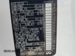 2022 Infiniti QX50 Luxe z VIN 3PCAJ5BA6NF113786, wystawiony jako Copart lot #56567625 z przebiegiem 22 538 mil mil oraz Szkoda całkowita • Salvage title. Historia ofert i sprzedaży dostępna na DreamBid. Obrazek 13.