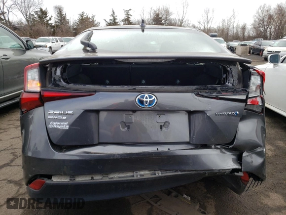 2021 Toyota Prius LE with VIN JTDL9MFU4M3026237, listed as a Copart auction lot 49271085 with 42,419 mi miles and Salvage title. Bid and sale history available at DreamBid. Image 6.