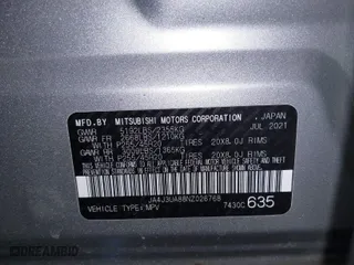2022 Mitsubishi Outlander SE with VIN JA4J3UA88NZ026768, listed as a IAAI auction lot 41782513 with 55,230 mi miles. Bid and sale history available at carsss.com. Image 9.