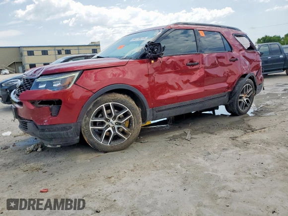 2019 Ford Explorer Sport with VIN 1FM5K8GT0KGB47634, listed as a Copart auction lot 60778275 with 145,776 mi miles and Salvage title. Bid and sale history available at DreamBid. Image 1.