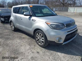2018 Kia Soul + with VIN KNDJP3A55J7576218, listed as a IAAI auction lot 41835627 with 151,350 mi miles. Bid and sale history available at carsss.com. Image 1.
