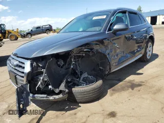 2018 Audi Q5 Premium Plus z VIN WA1BNAFY2J2248196, wystawiony jako Copart lot #57253405 z przebiegiem Nie podano mil oraz Czysty tytuł • Clean title. Historia ofert i sprzedaży dostępna na DreamBid. Obrazek 1.
