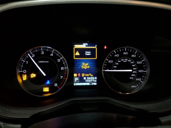 2017 Subaru Impreza Limited with VIN 4S3GTAU64H3708000, listed as a Copart auction lot 46341515 with 72,377 mi miles and Salvage Title. Bid and sale history available at carsss.com. Image 9.