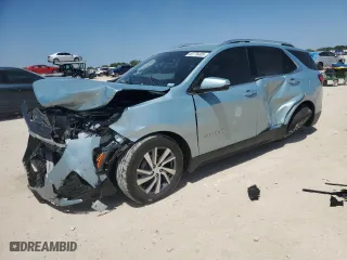 2022 Chevrolet Equinox Premier with VIN 2GNAXNEV0N6109386, listed as a Copart auction lot 52776405 with 0 mi miles and Salvage Title. Bid and sale history available at carsss.com. Image 1.