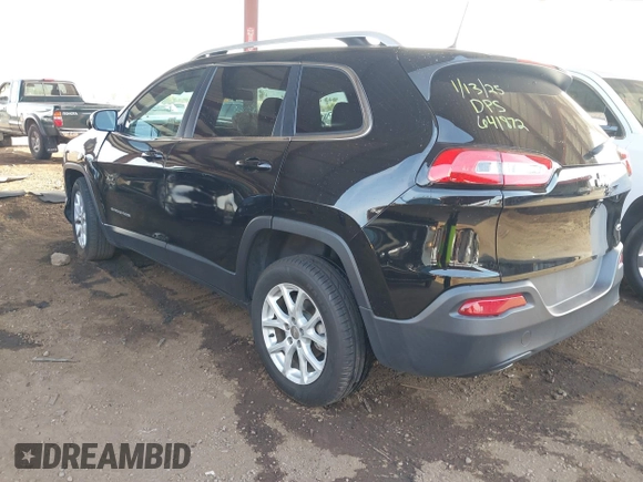 2017 Jeep Cherokee Latitude with VIN 1C4PJLCB1HW641872, listed as a IAAI auction lot 41404099 with 64,782 mi miles and . Bid and sale history available at carsss.com. Image 3.