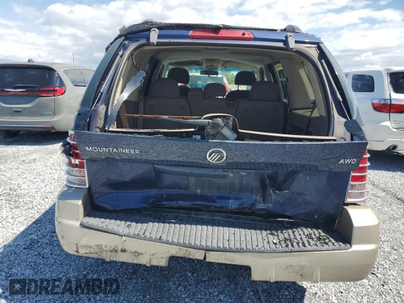 2005 Mercury Mountaineer Convenience z VIN 4M2ZU86K25UJ06950, wystawiony jako Copart lot #56839985 z przebiegiem 217 543 mil mil oraz Szkody całkowita. Historia ofert i sprzedaży dostępna na DreamBid. Obrazek 6.